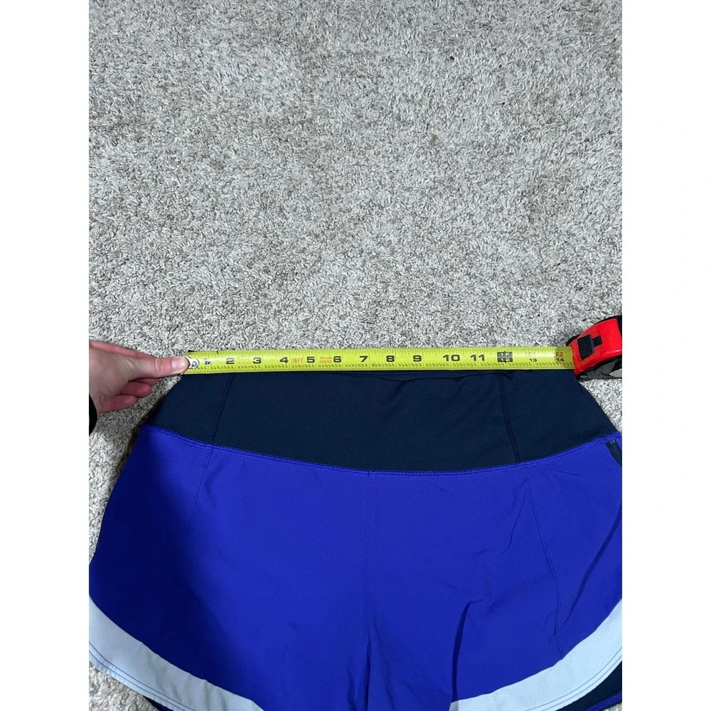 ATHLETA Running Shorts Womens S Purple‎ Blue White Athletic Gym Workout